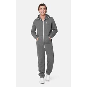 Onepiece Original Jumpsuit 2.0 Men's Size S Gray Hooded Full Zip Loose Fit Warm